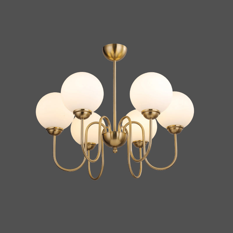 Ildorel Premium Nordic Art Brass Glass Chandelier - Letslighting