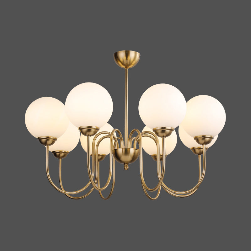 Ildorel Premium Nordic Art Brass Glass Chandelier - Letslighting
