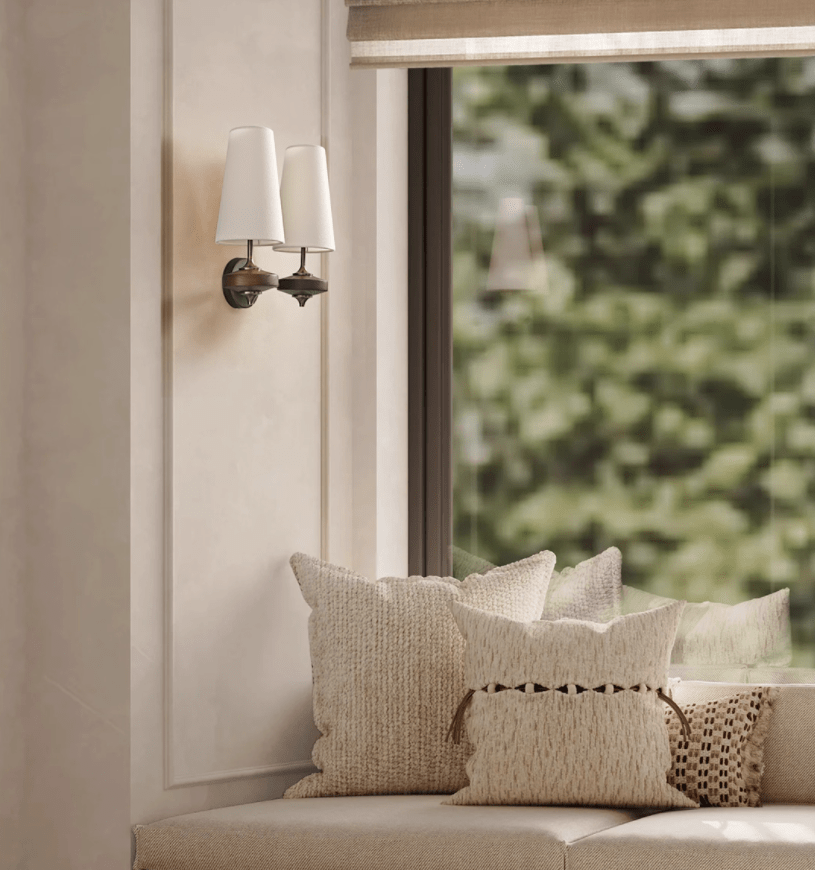 Orlan Twin Shade Wall Sconce - Letslighting