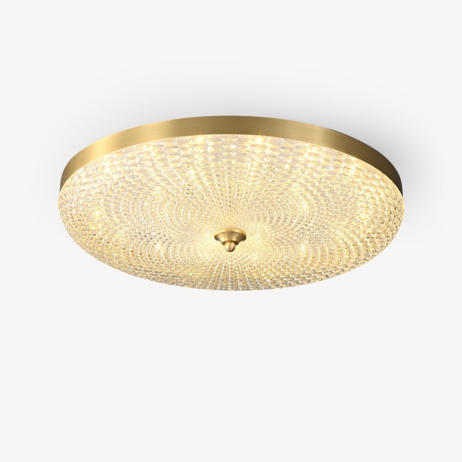 Orlena Modern Minimalist Brass Glass Ceiling Lamp - Letslighting