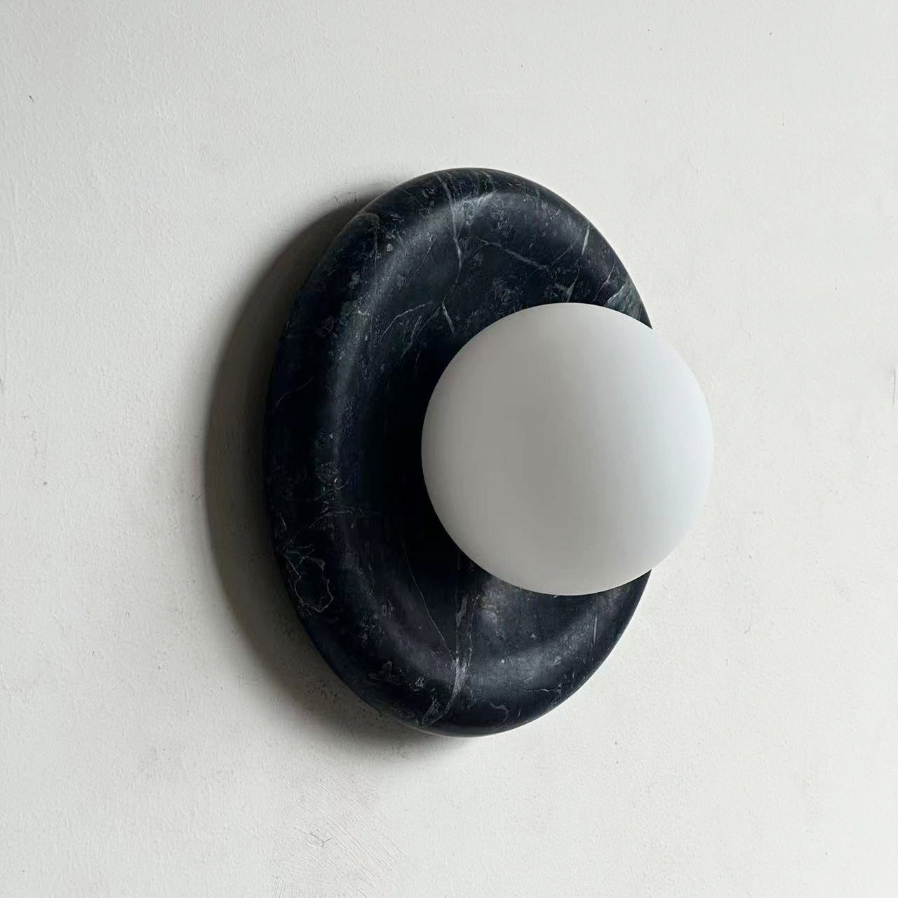 Cusorion Modern Minimalist Dark Green Marble Sconce Wall Lamp - Letslighting