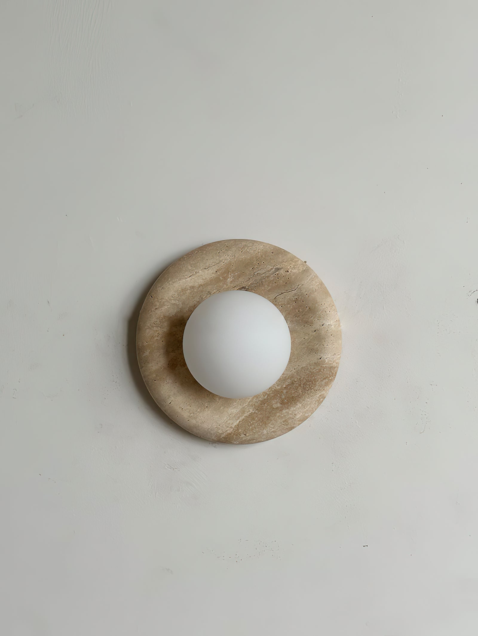 Orli Modern Minimalist Travertine Sconce Wall Lamp - Letslighting