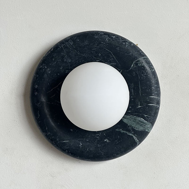 Cusorion Modern Minimalist Dark Green Marble Sconce Wall Lamp - Letslighting