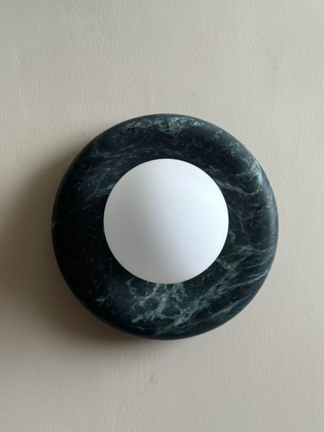Cusorion Modern Minimalist Dark Green Marble Sconce Wall Lamp - Letslighting