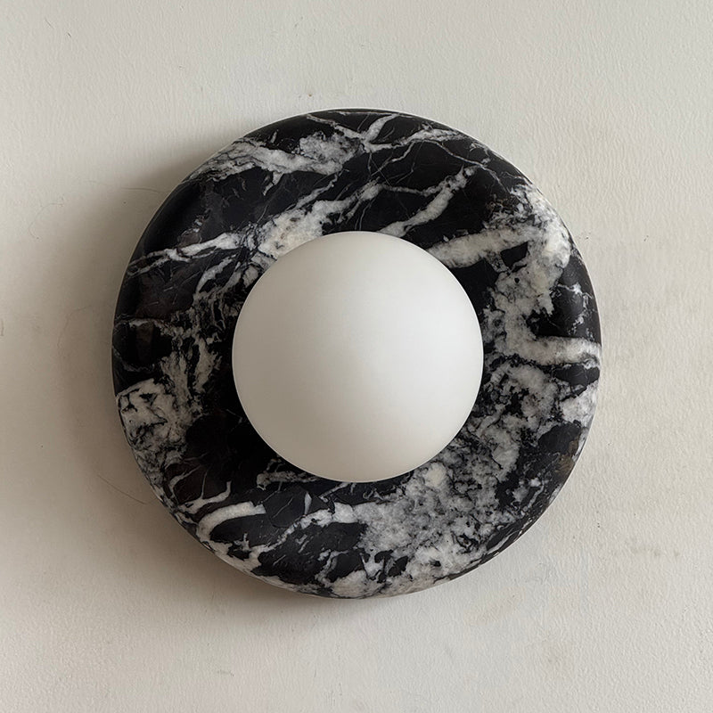 Uvinos Modern Minimalist Black Marble Sconce Wall Lamp - Letslighting