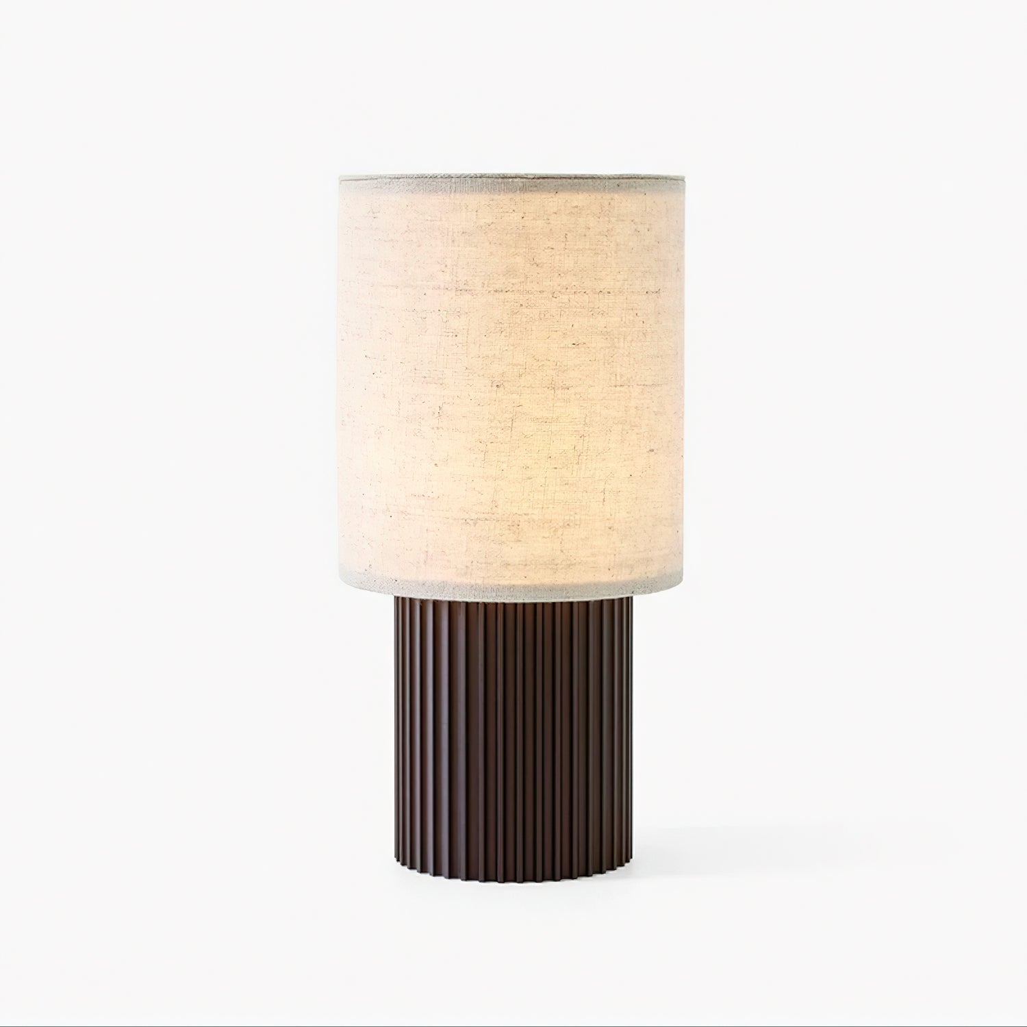 Ripples Wood & Fabric Table Lamp - Letslighting