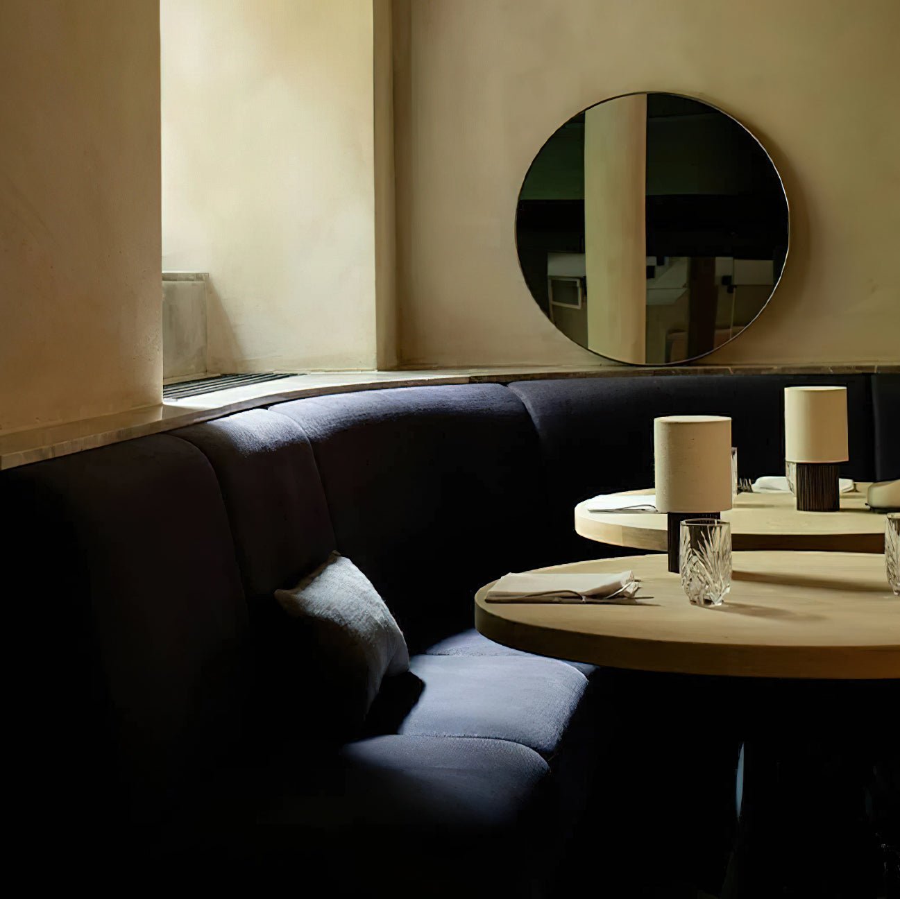 Ripples Wood & Fabric Table Lamp - Letslighting