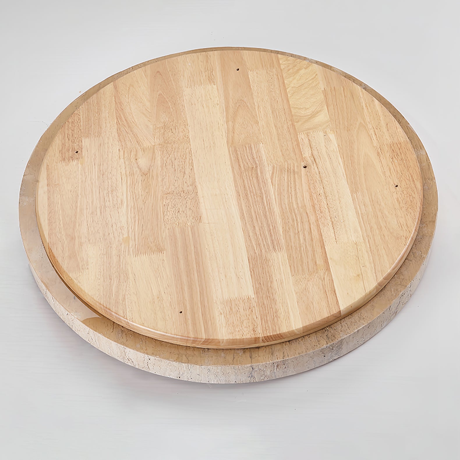 Kathy Travertine Round Ceiling Light