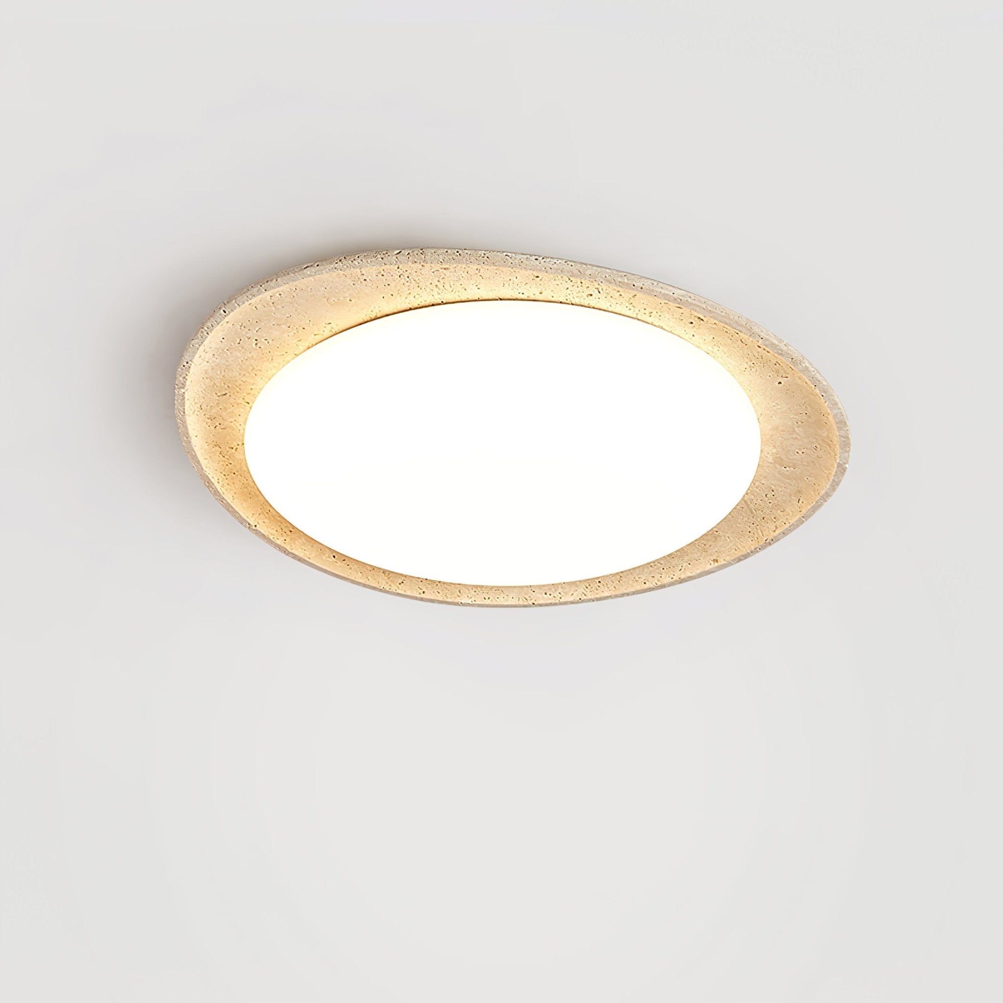Cunorarae Organic Travertine Ceiling Light
