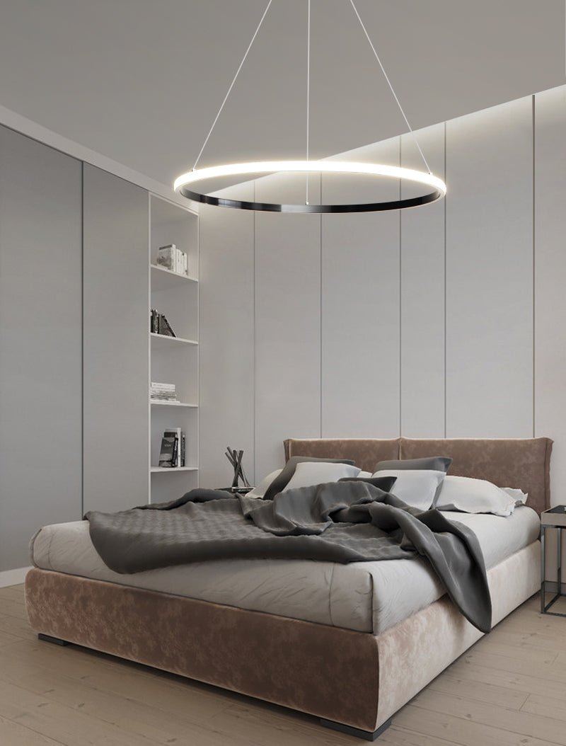 Arthaila Modern Minimalist Rings Brass Plastic Chandelier - Letslighting