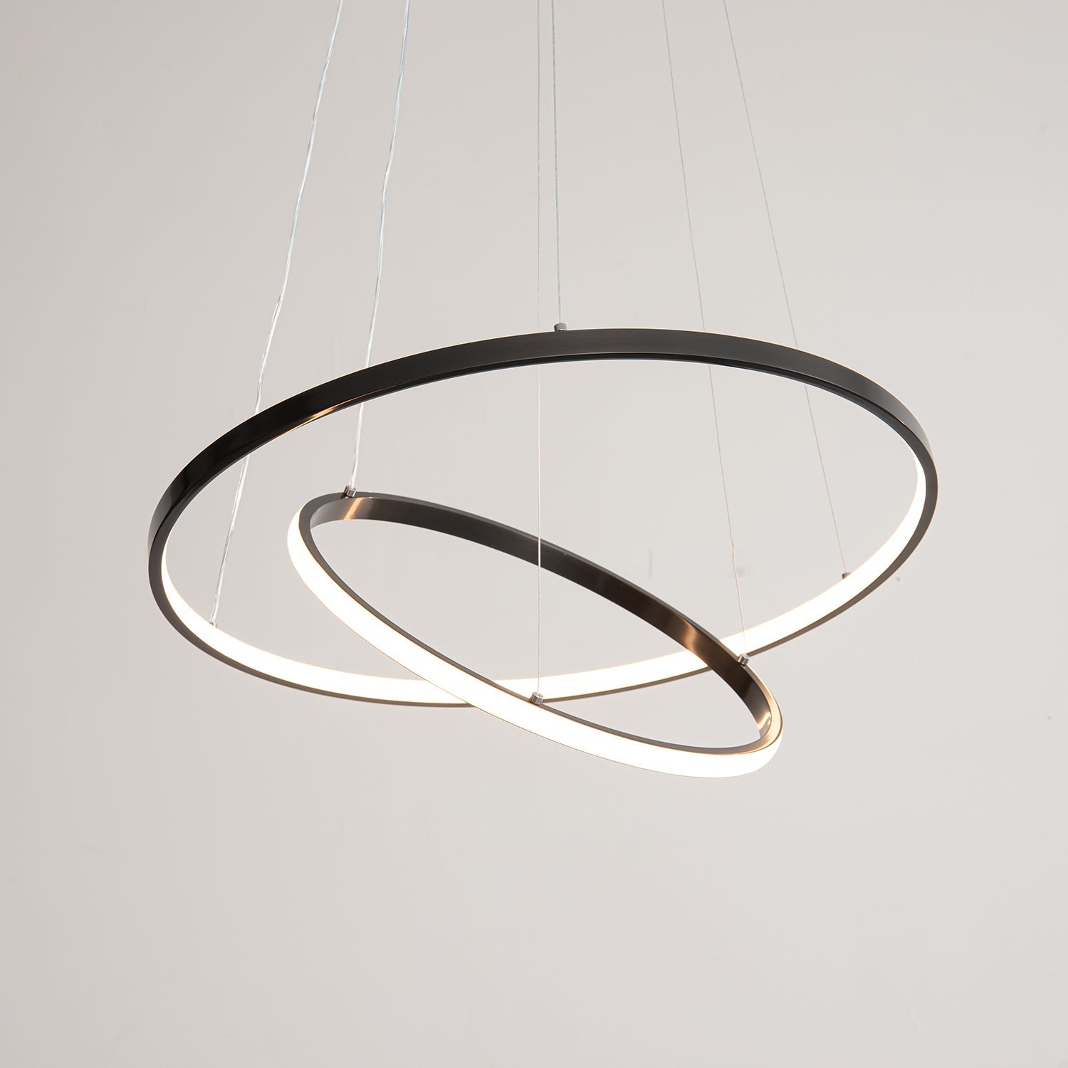 Arthaila Modern Minimalist Rings Brass Plastic Chandelier - Letslighting