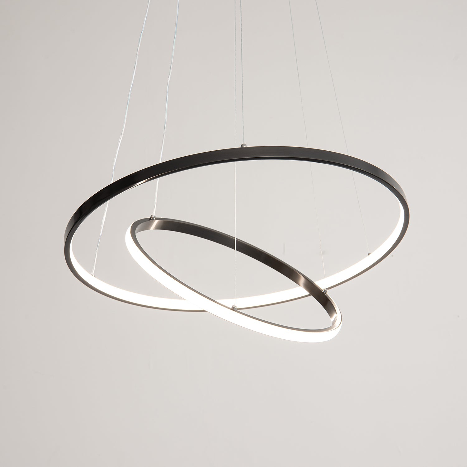 Arthaila Modern Minimalist Rings Brass Plastic Chandelier - Letslighting