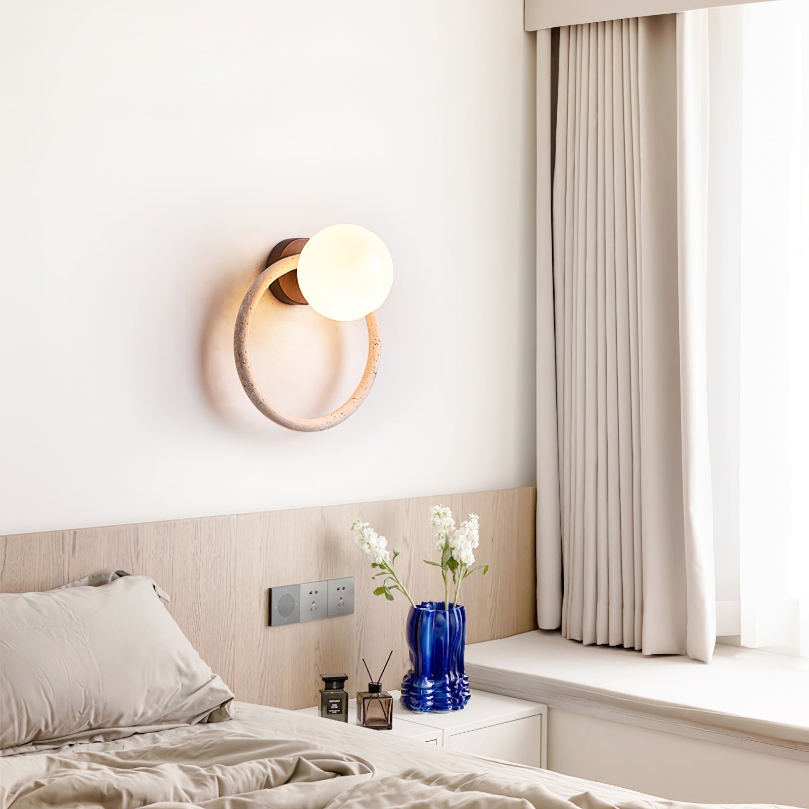 Idoryra Travertine Wall Light