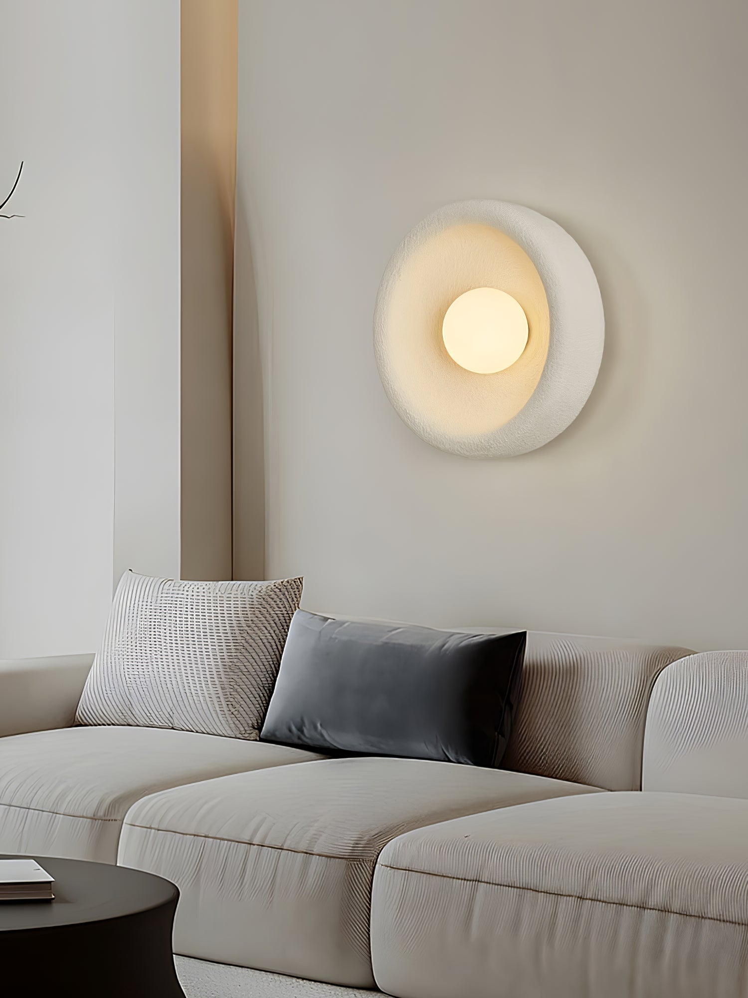 Evvinora Modern Minimalist Halo Glass Wall Light - Letslighting