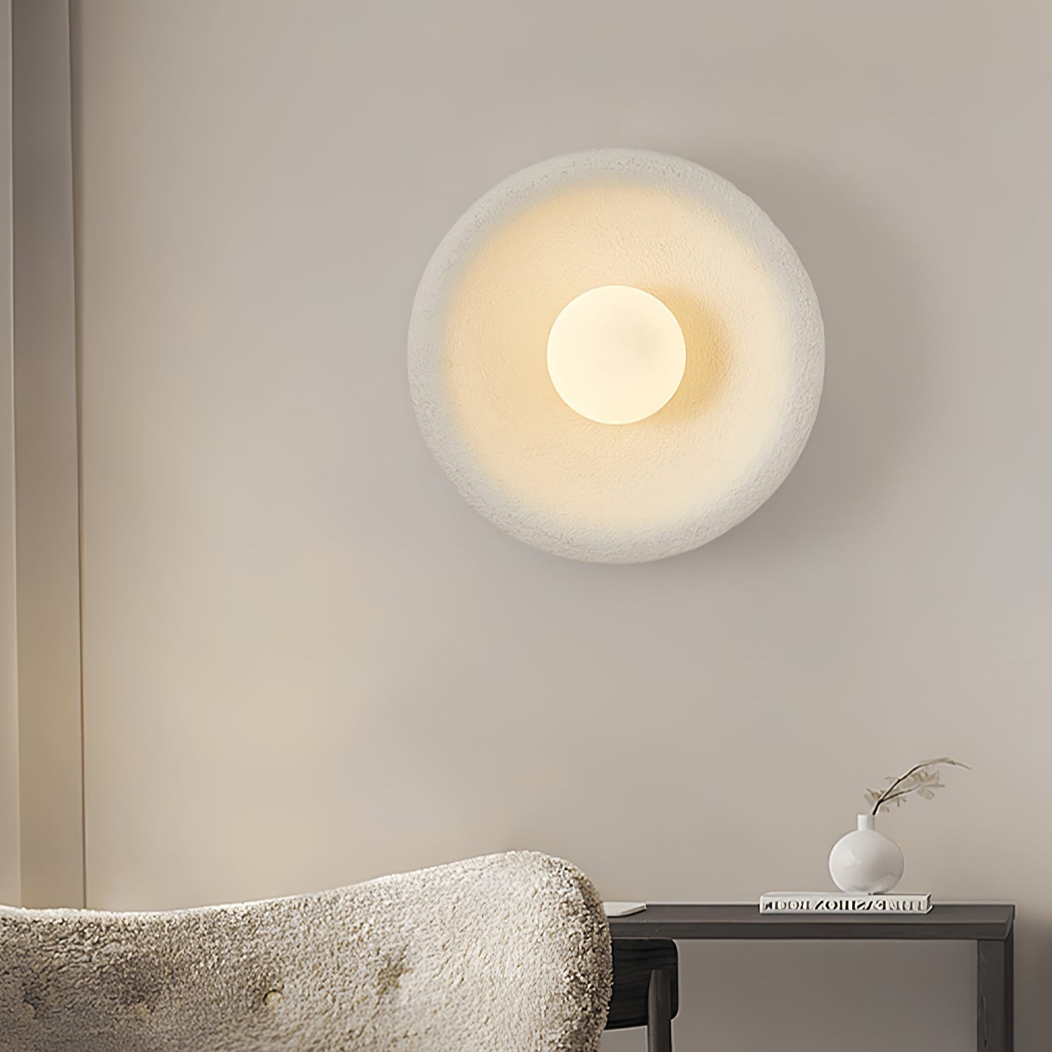 Evvinora Modern Minimalist Halo Glass Wall Light - Letslighting