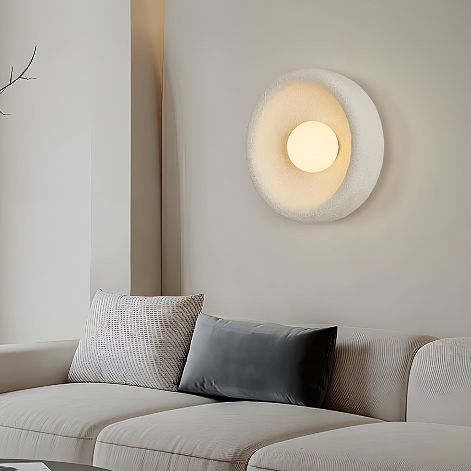 Evvinora Modern Minimalist Halo Glass Wall Light - Letslighting