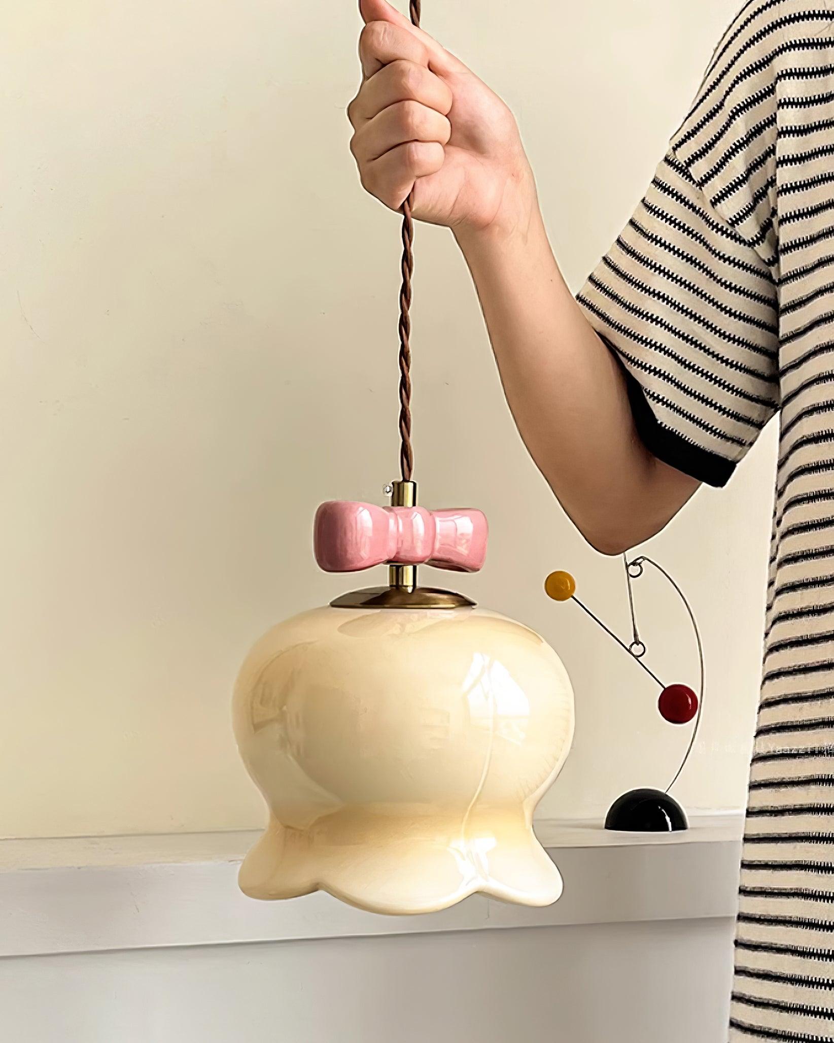 Orto Pendant Light Bellflower Bow - Letslighting