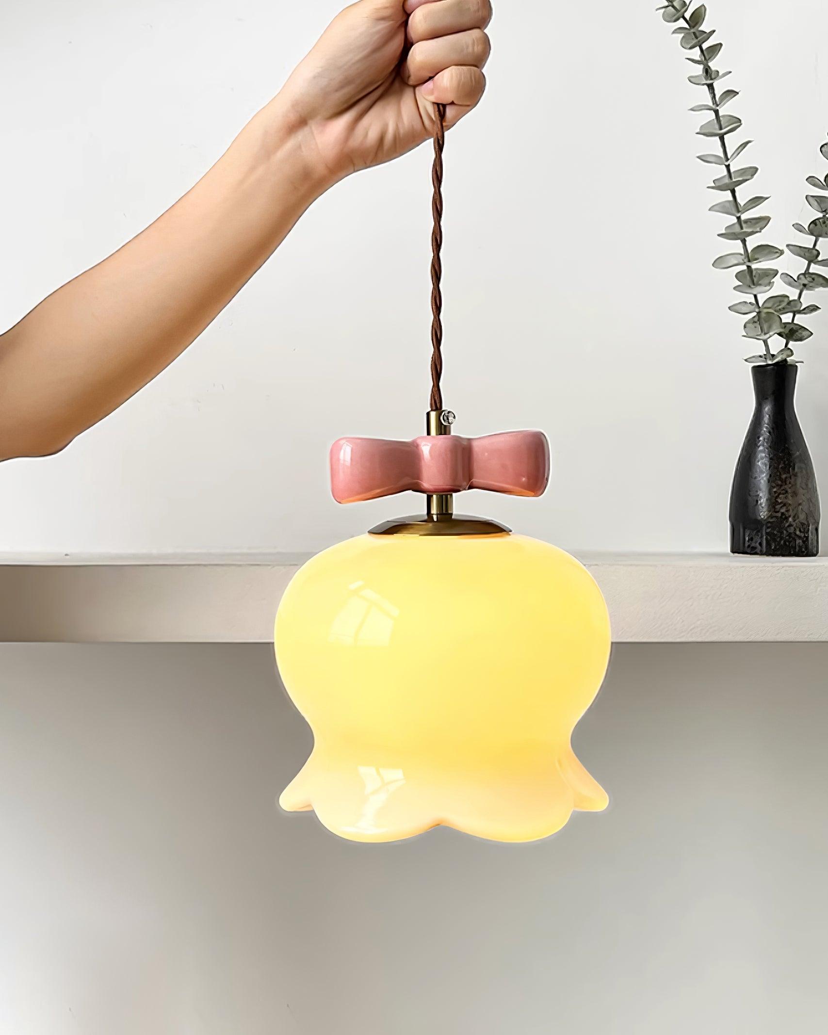 Orto Pendant Light Bellflower Bow - Letslighting