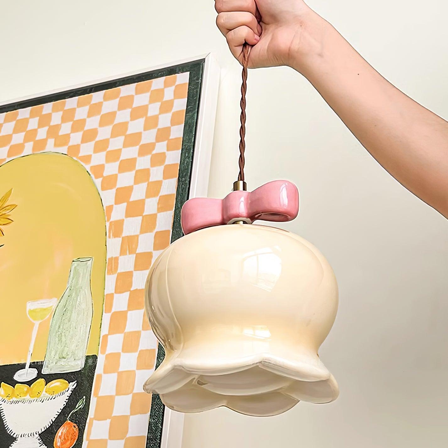 Orto Pendant Light Bellflower Bow - Letslighting