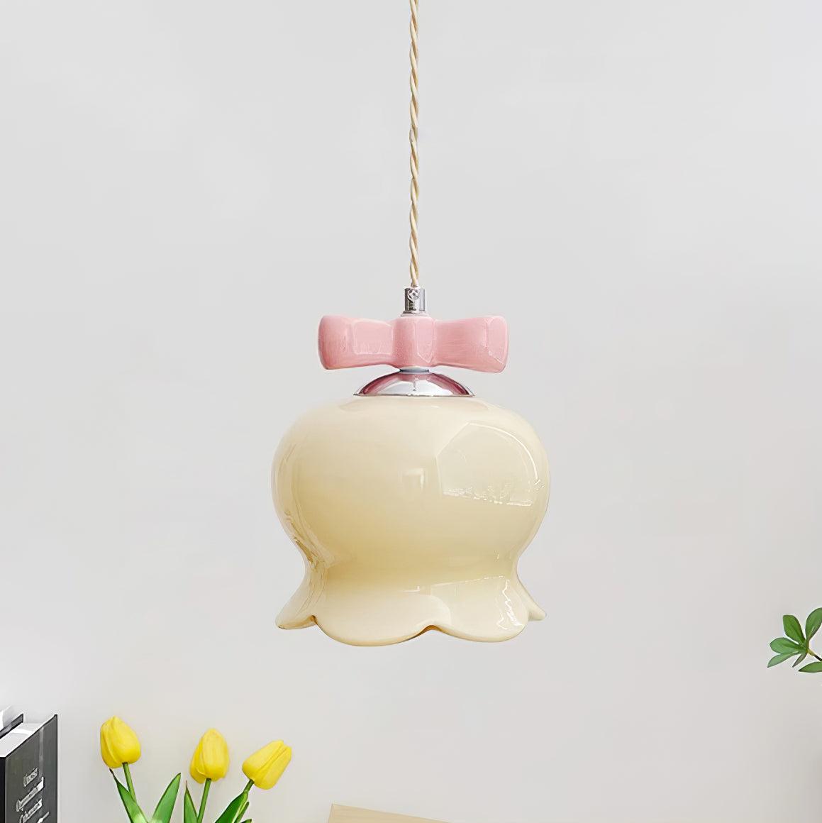 Orto Pendant Light Bellflower Bow - Letslighting
