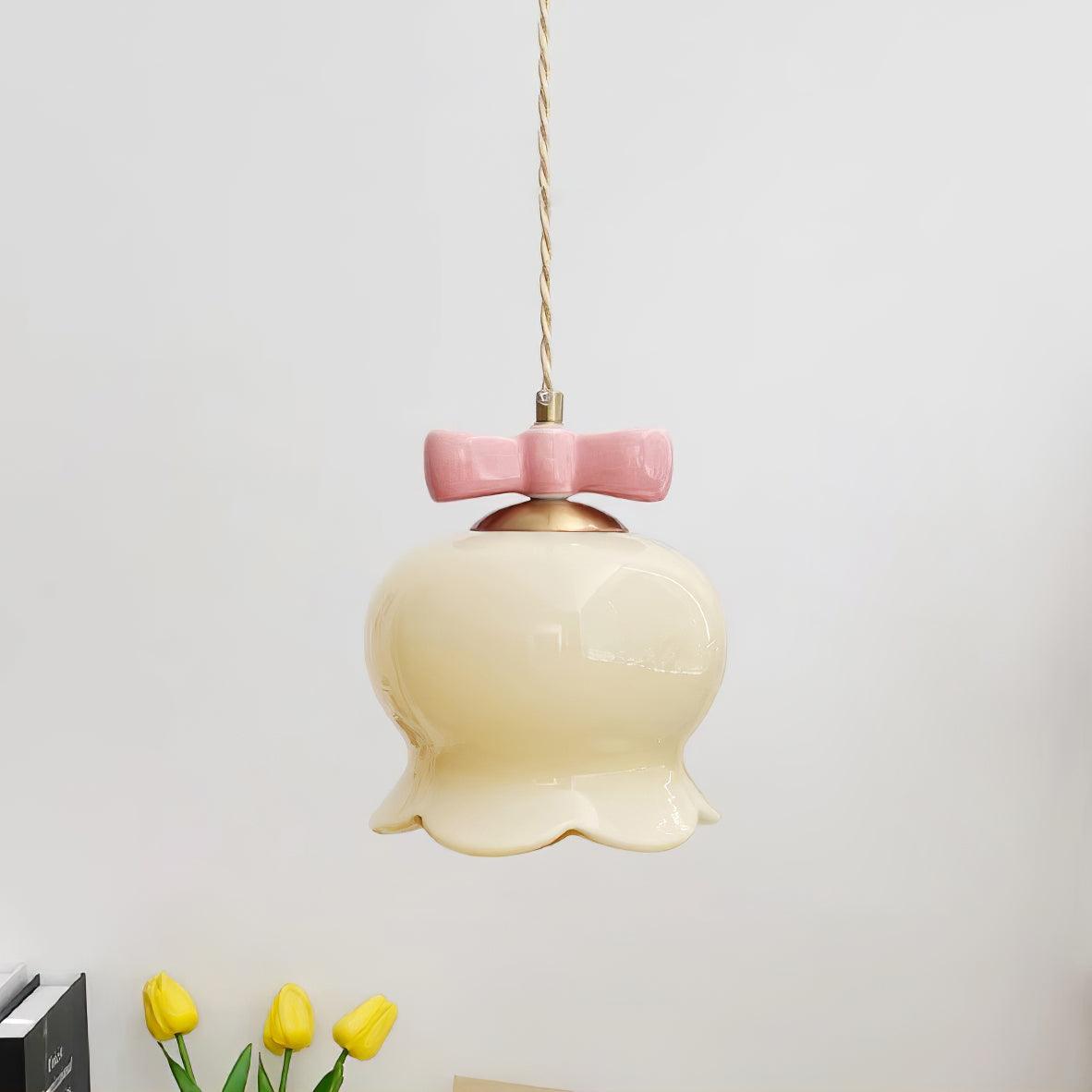 Orto Pendant Light Bellflower Bow - Letslighting