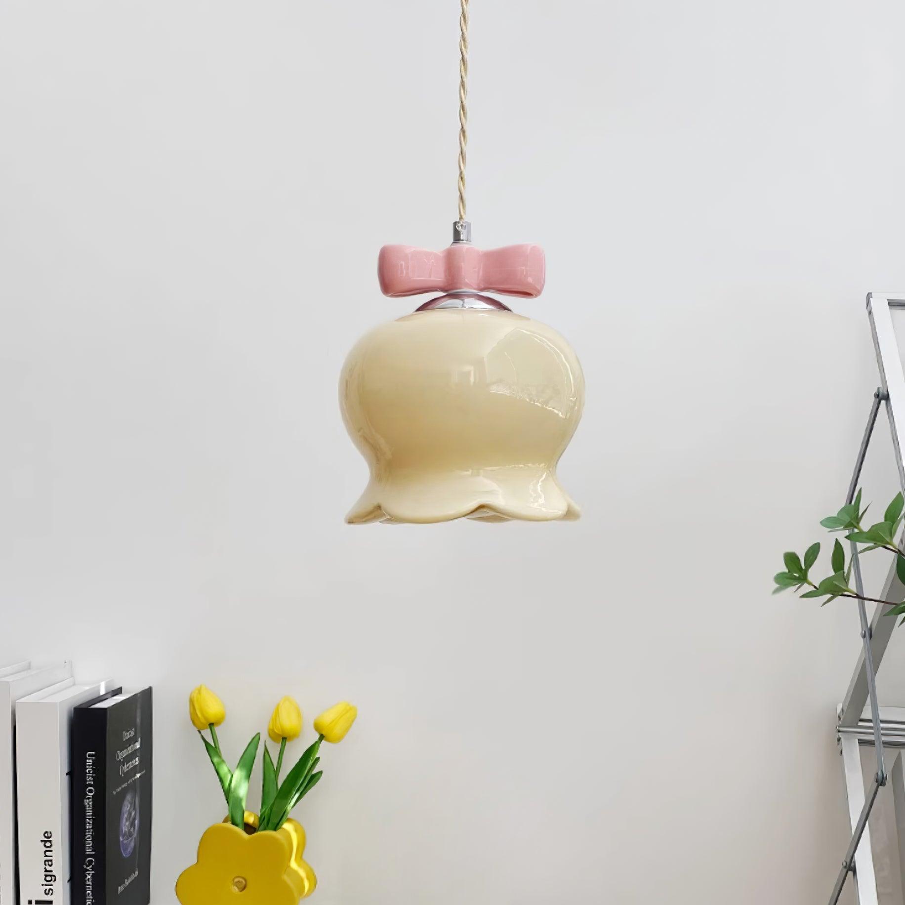 Orto Pendant Light Bellflower Bow - Letslighting