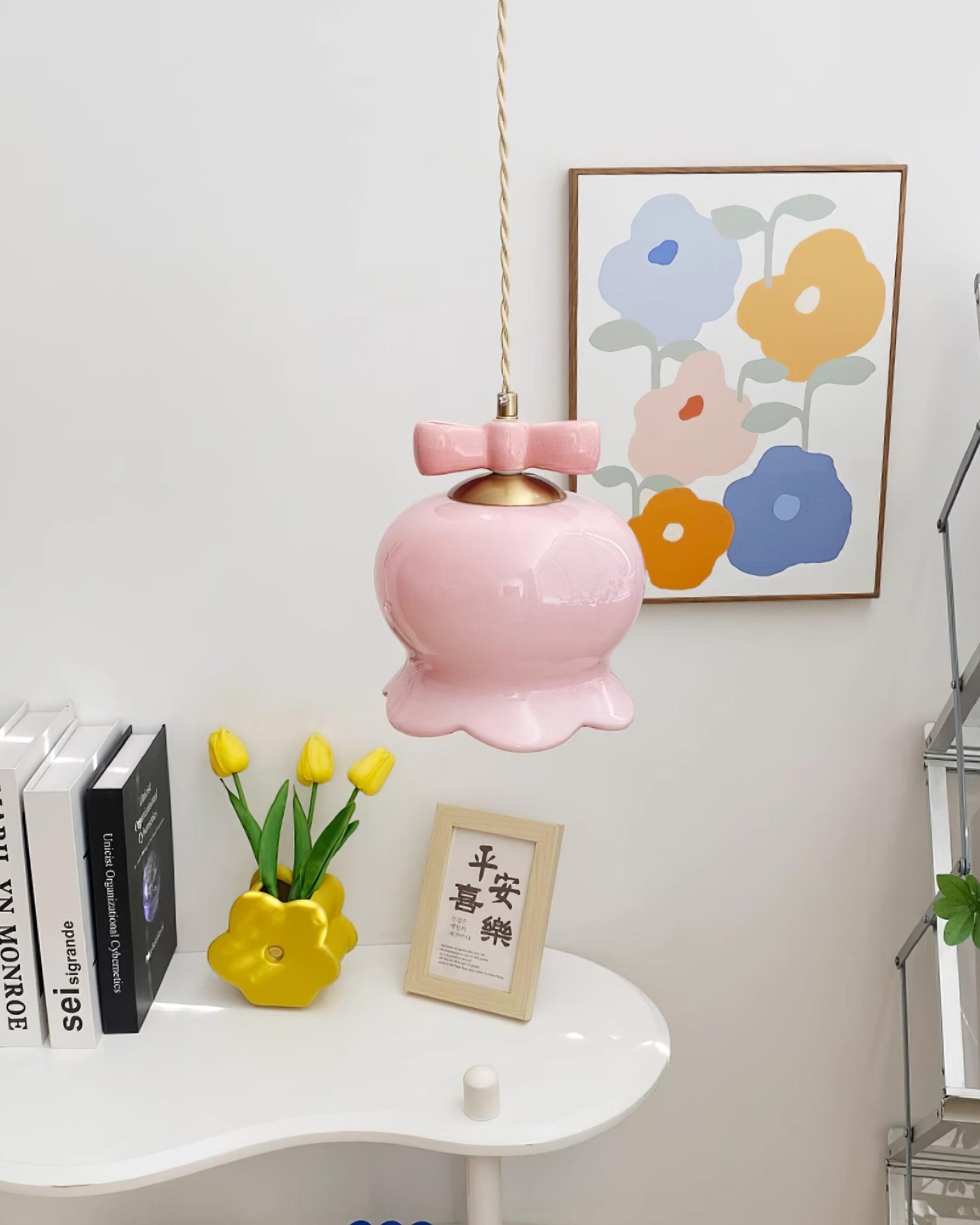 Orto Pendant Light Bellflower Bow - Letslighting