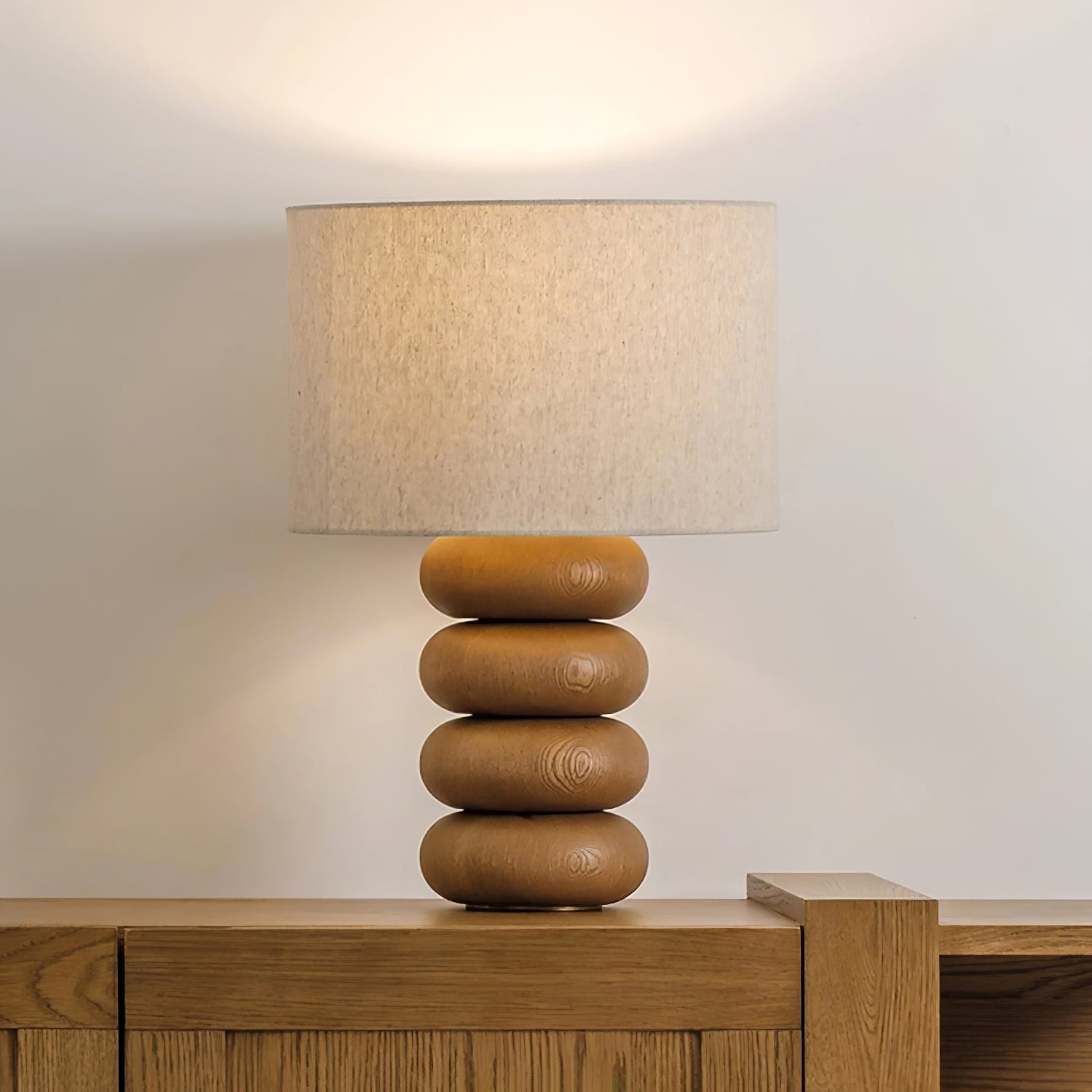 Zana Wood Fabric Table Lamp - Letslighting