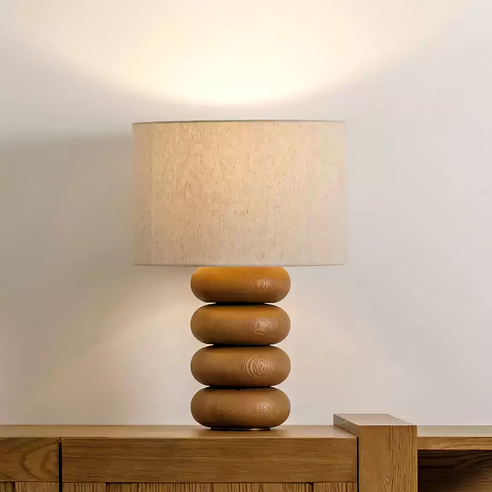 Zana Wood Fabric Table Lamp - Letslighting