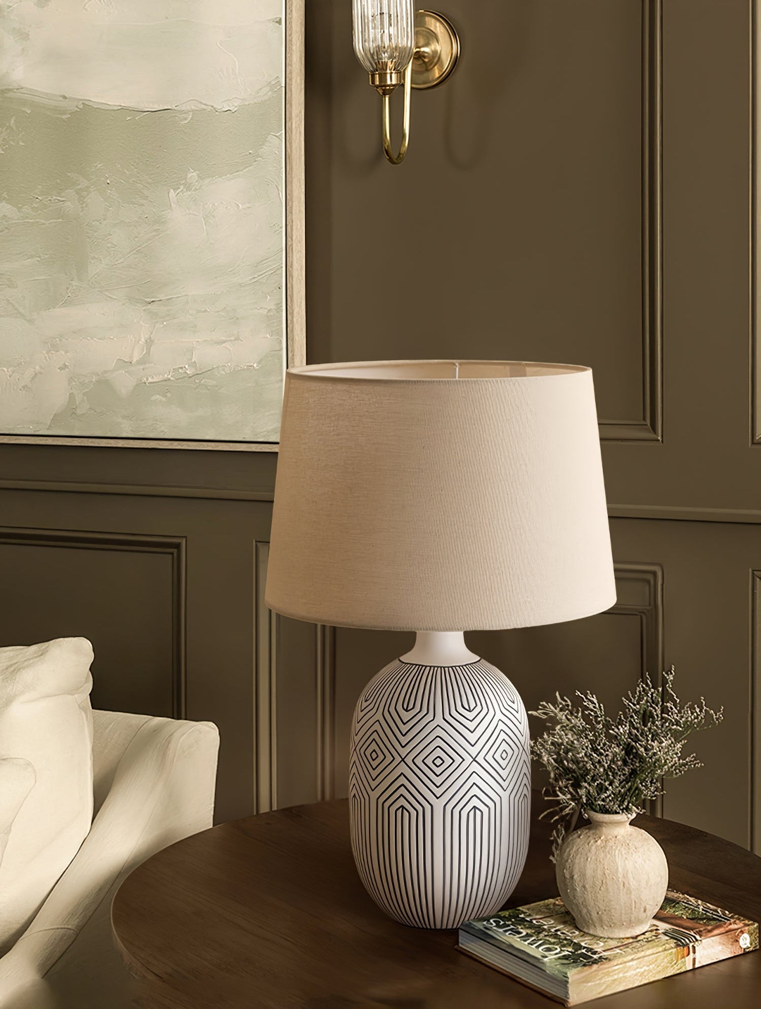 Brittany Modern Ceramics Table Lamp - Letslighting