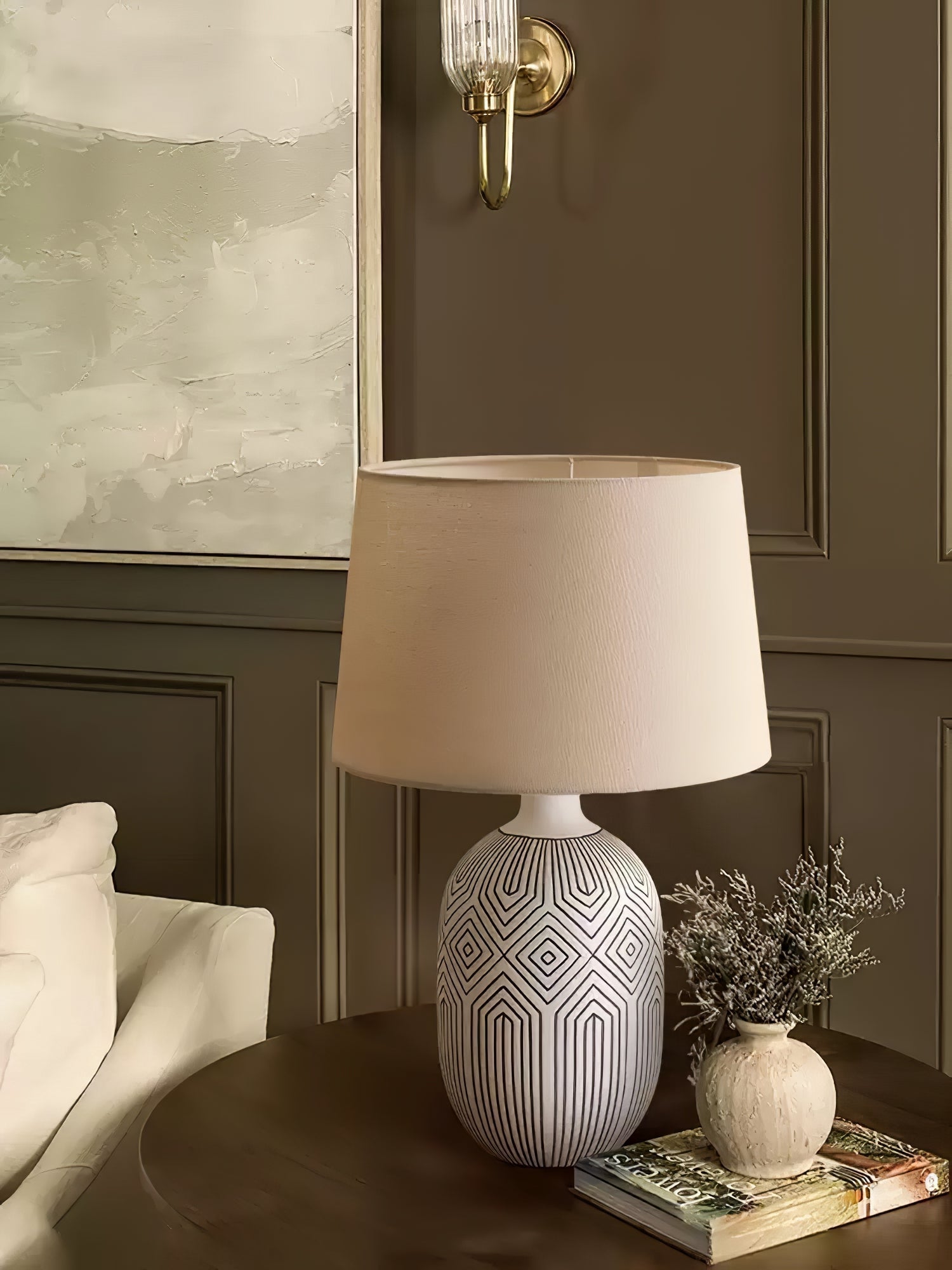 Brittany Modern Ceramics Table Lamp - Letslighting