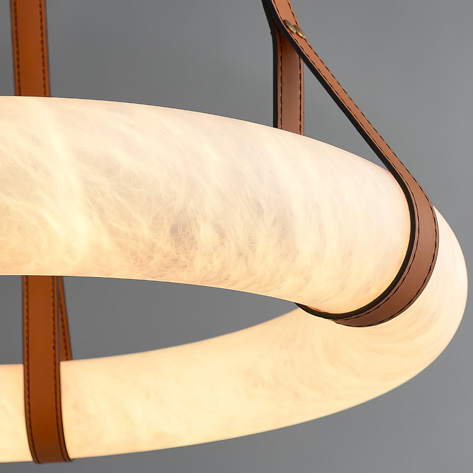 Mydorira Premium Elegance Brass Alabaster Chandelier - Letslighting