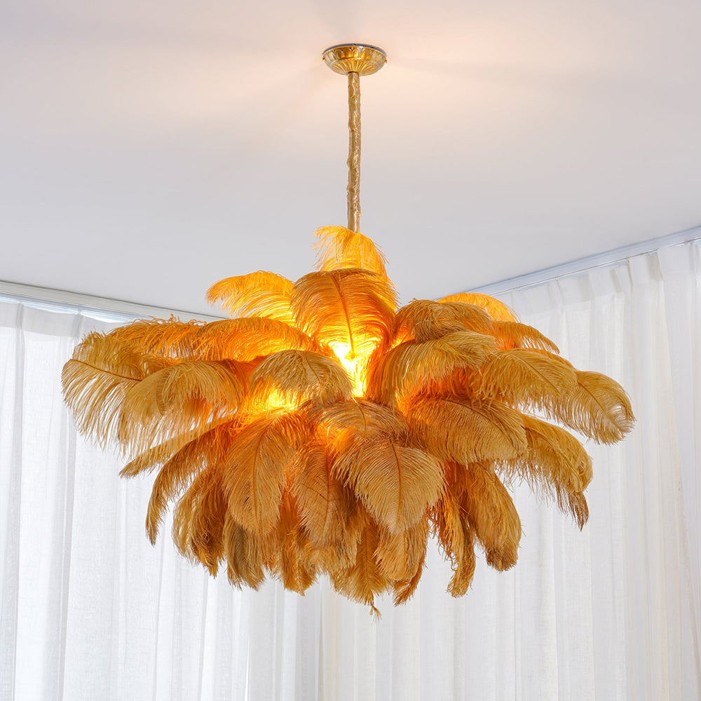 O'Moore Luxury Ostrich Feather Chandelier - Letslighting