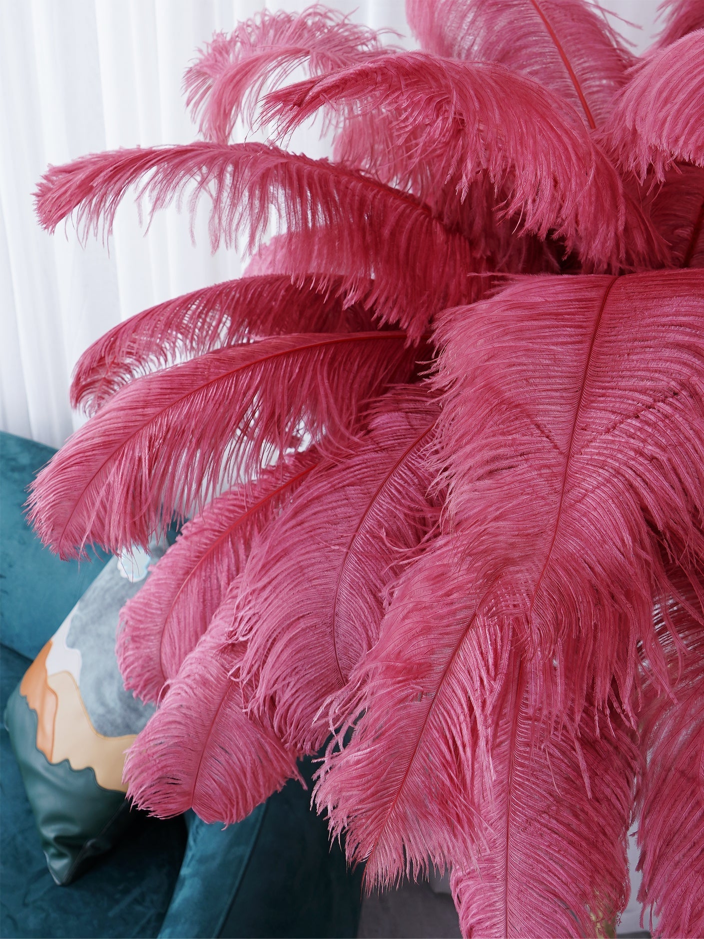 Selis Feather Brass Floor Lamp - Letslighting