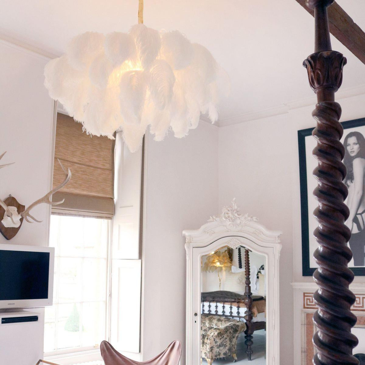 O'Moore Luxury Ostrich Feather Chandelier - Letslighting