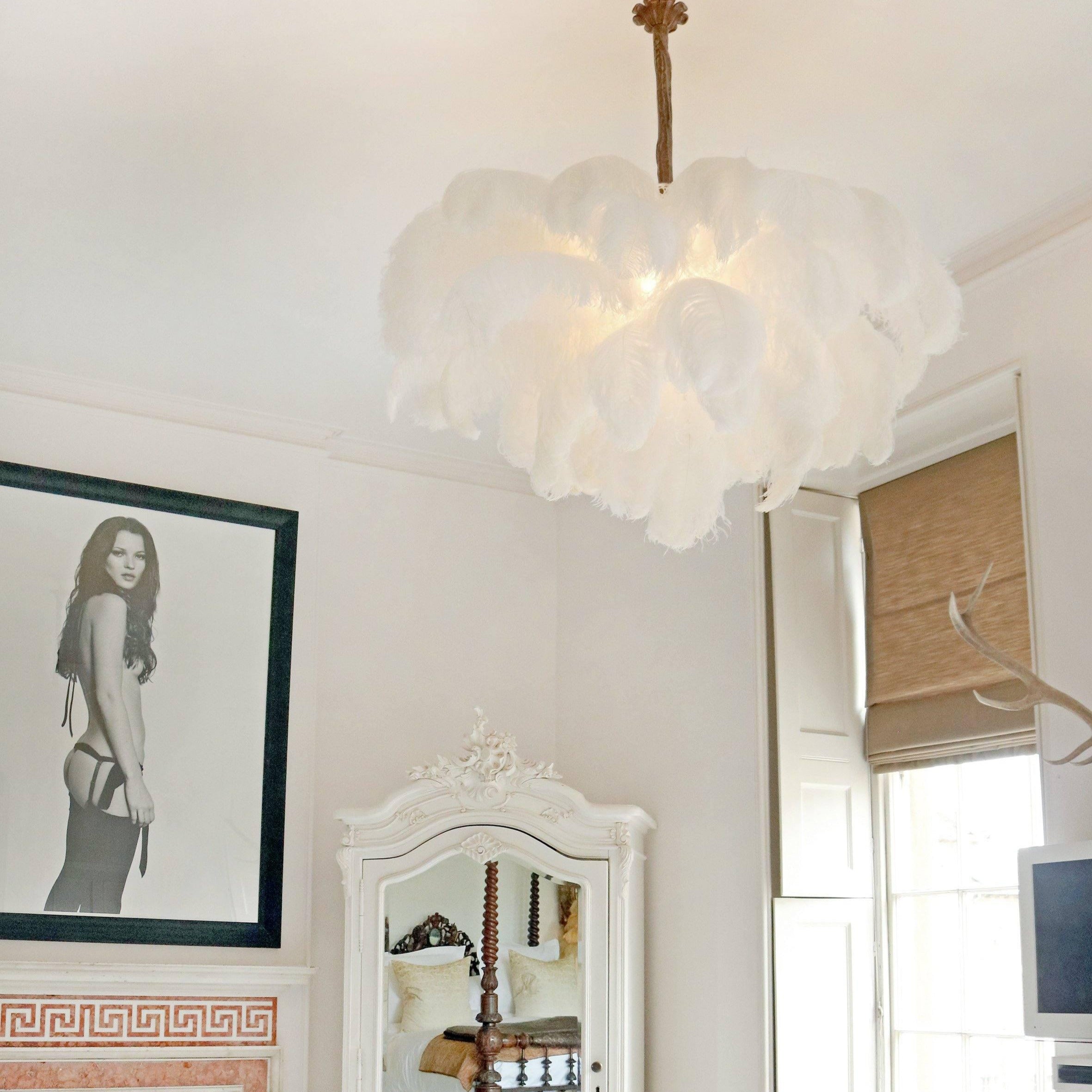 O'Moore Luxury Ostrich Feather Chandelier - Letslighting