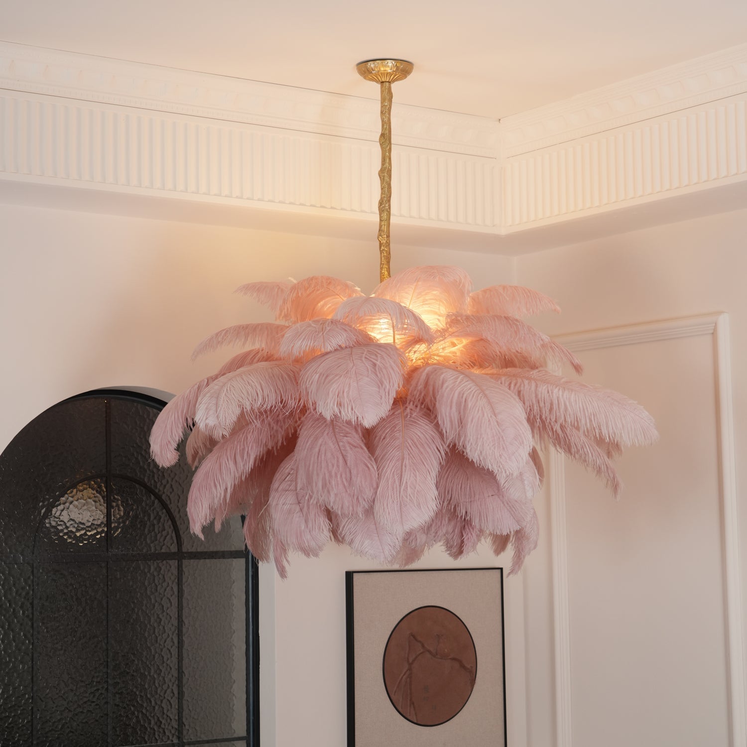 O'Moore Luxury Ostrich Feather Chandelier - Letslighting