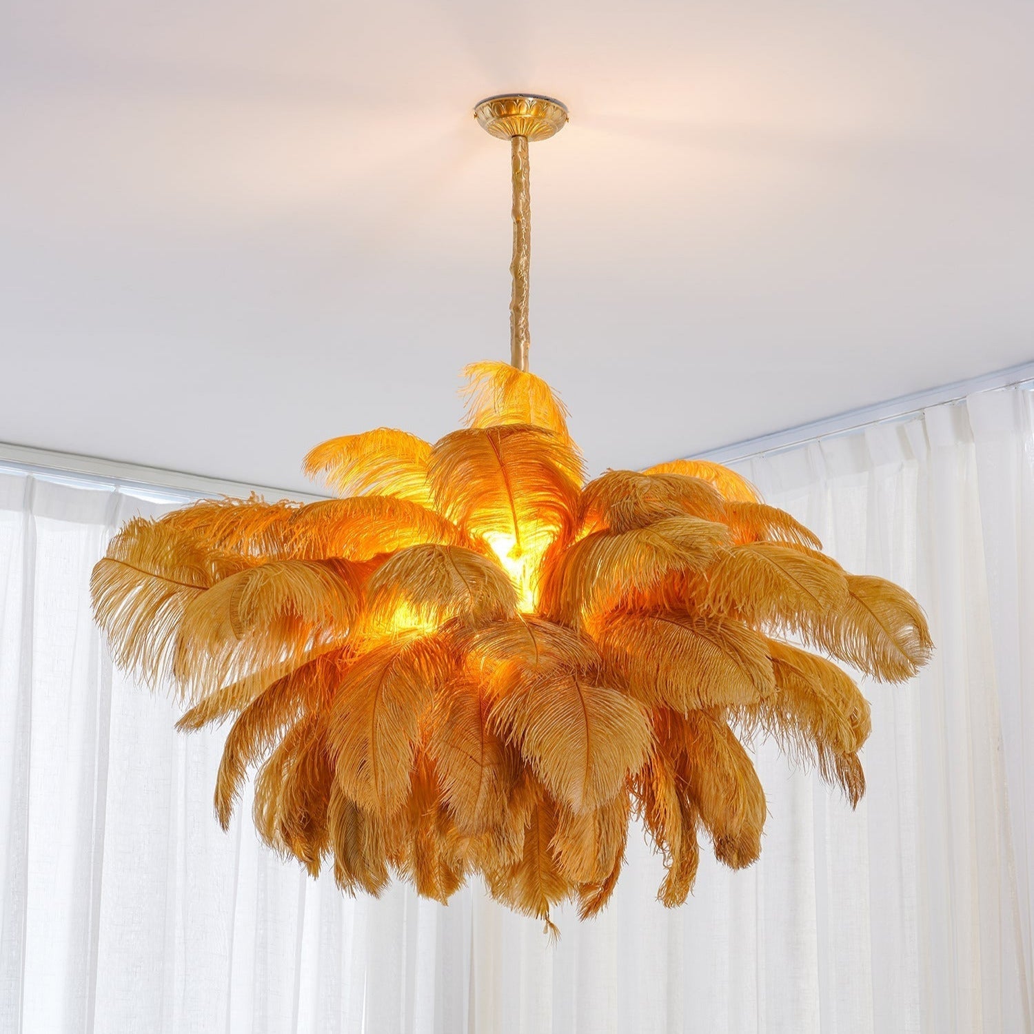 O'Moore Luxury Ostrich Feather Chandelier - Letslighting