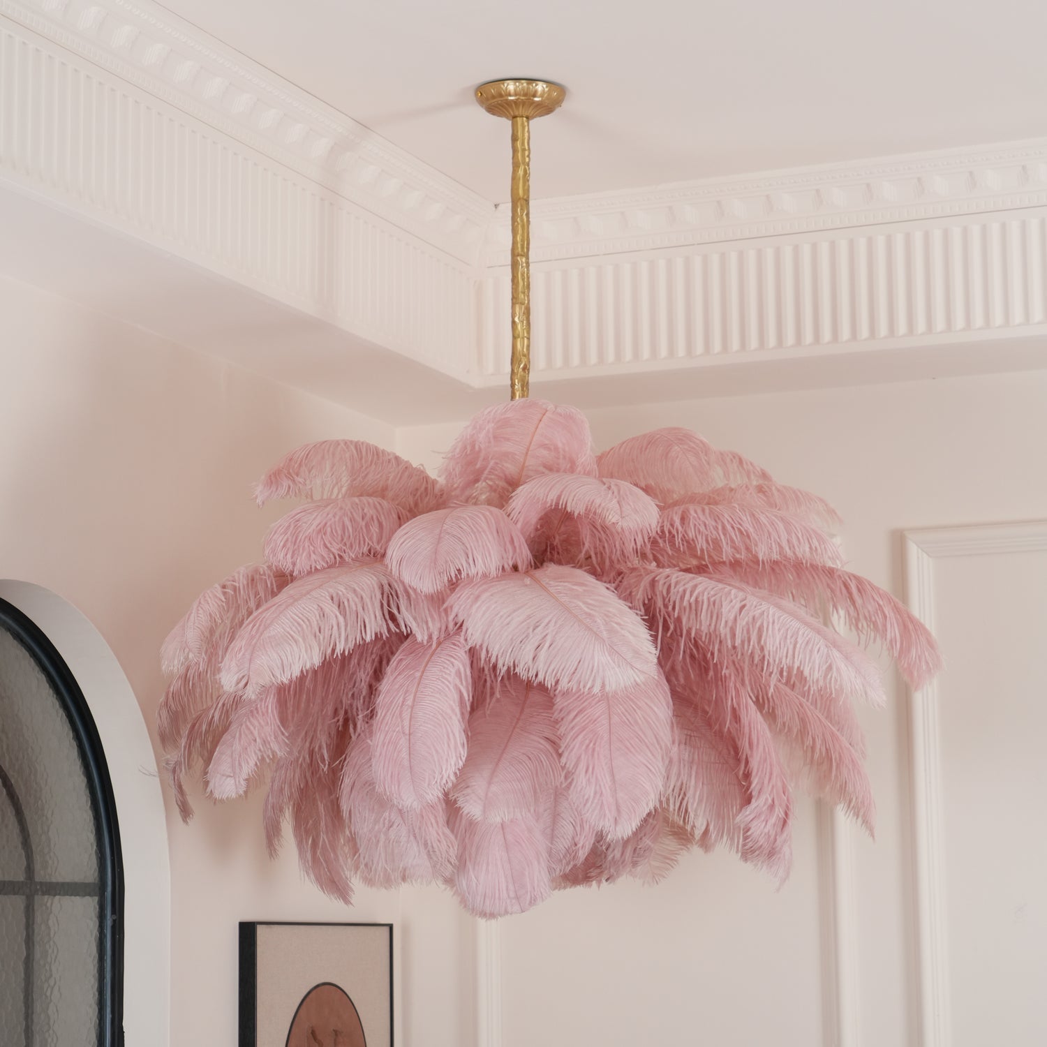 O'Moore Luxury Ostrich Feather Chandelier - Letslighting