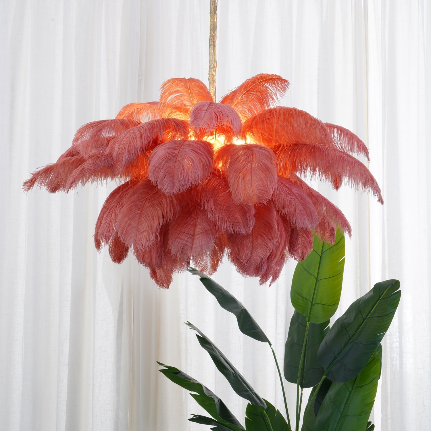O'Moore Luxury Ostrich Feather Chandelier - Letslighting
