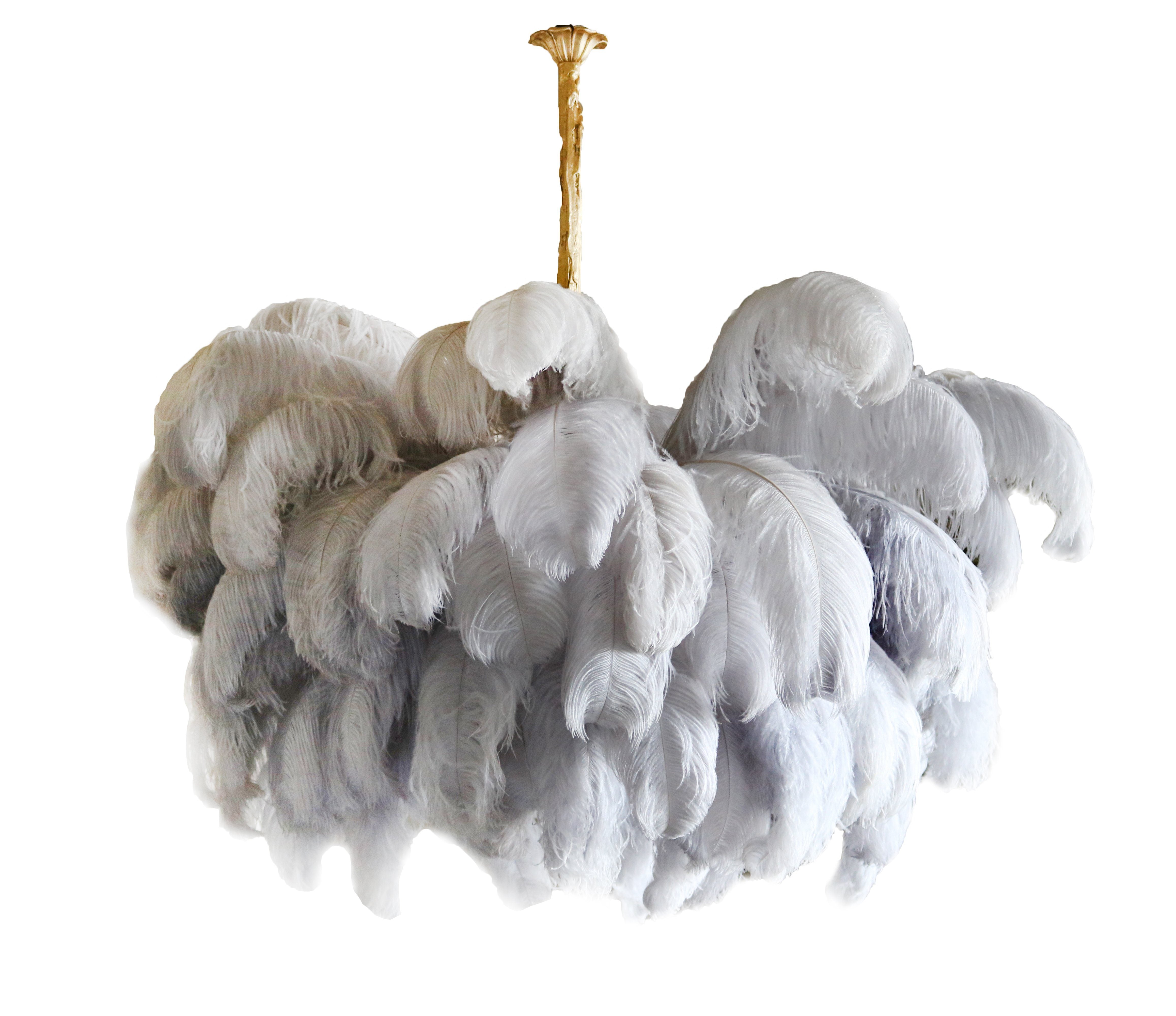 O'Moore Luxury Ostrich Feather Chandelier - Letslighting