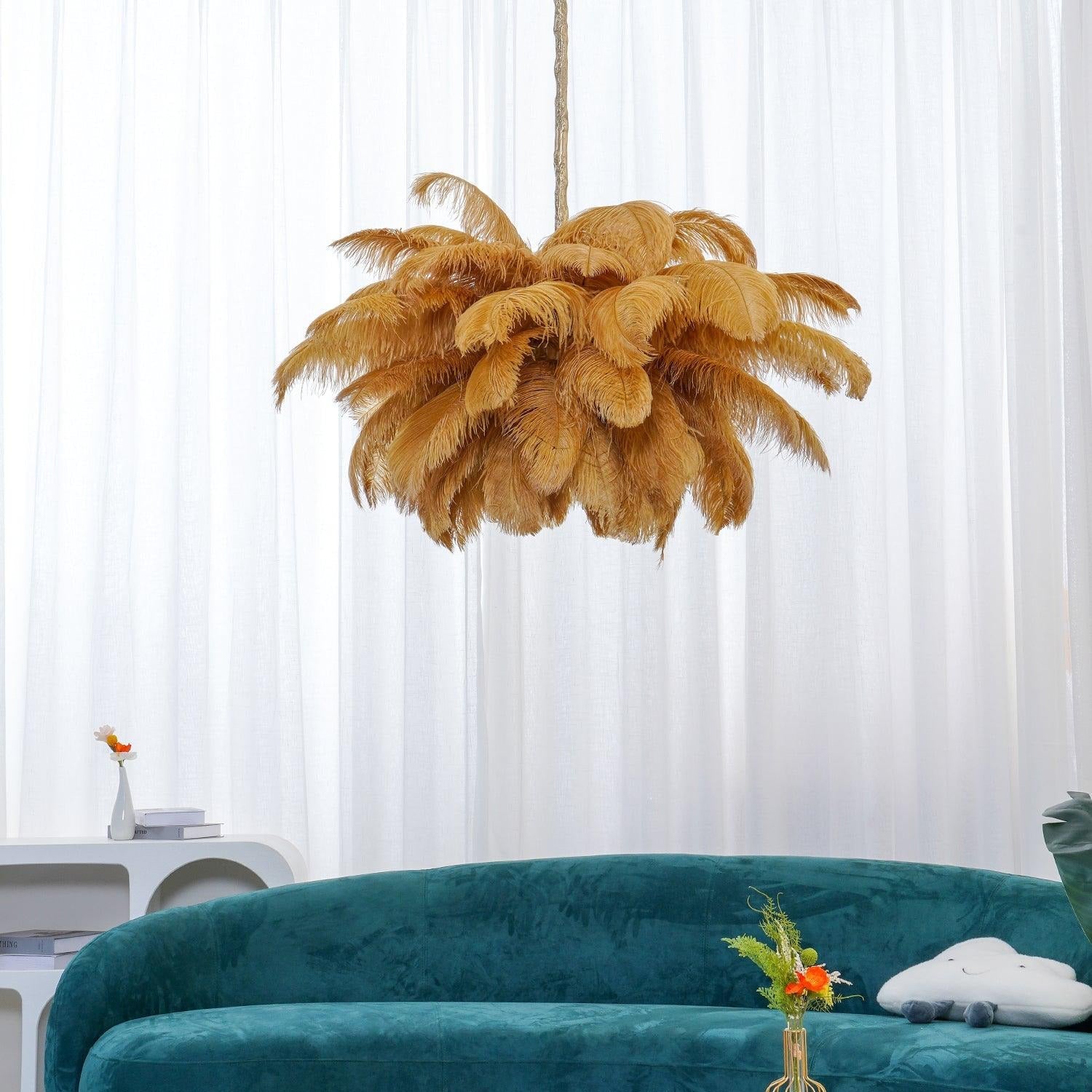 O'Moore Luxury Ostrich Feather Chandelier - Letslighting