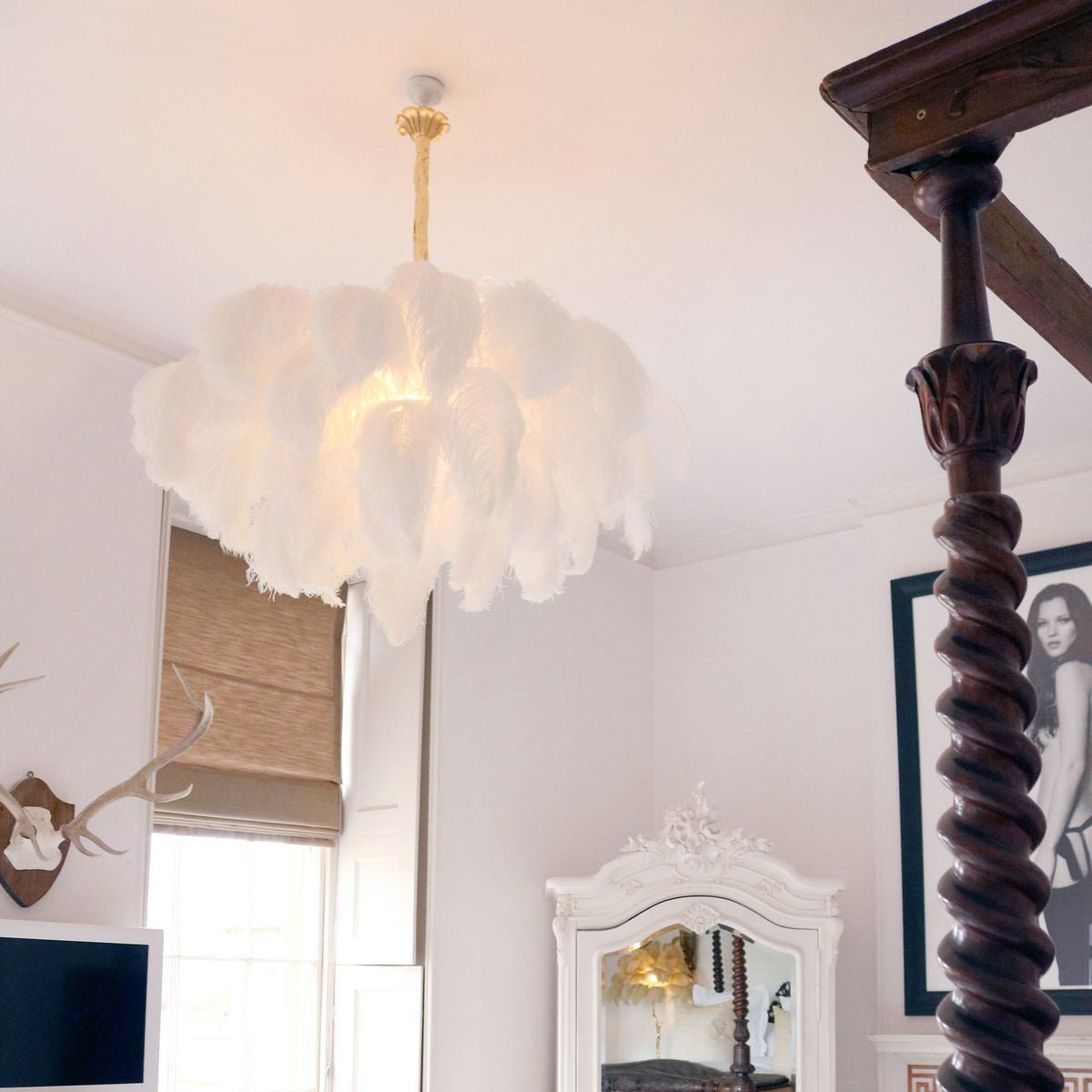 O'Moore Luxury Ostrich Feather Chandelier - Letslighting