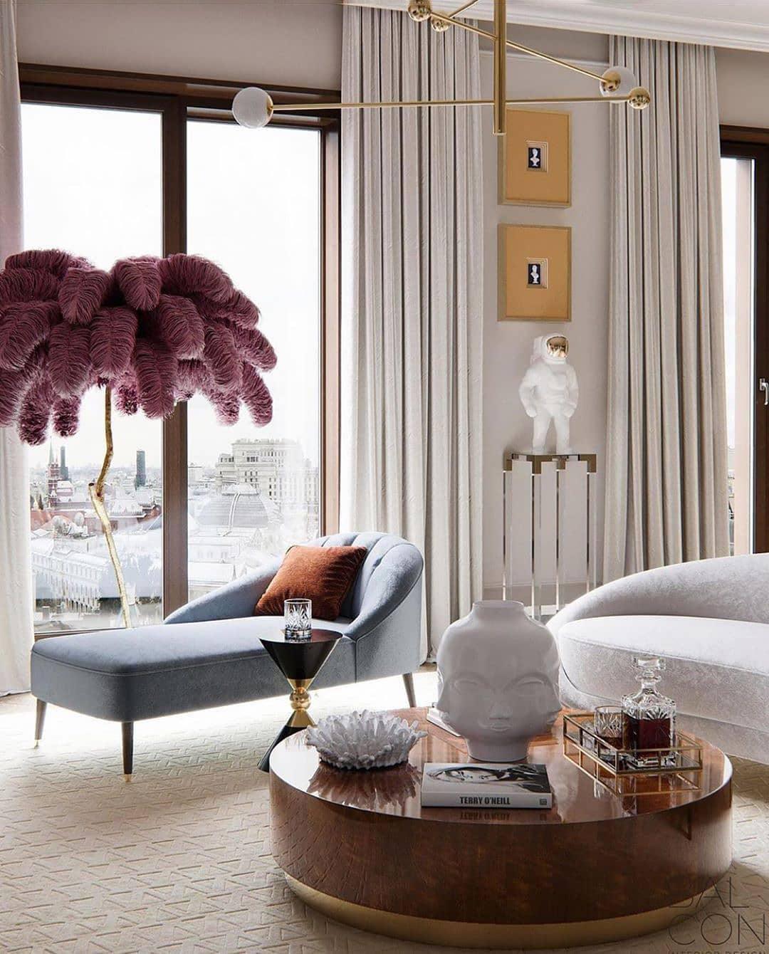 Selis Feather Brass Floor Lamp - Letslighting