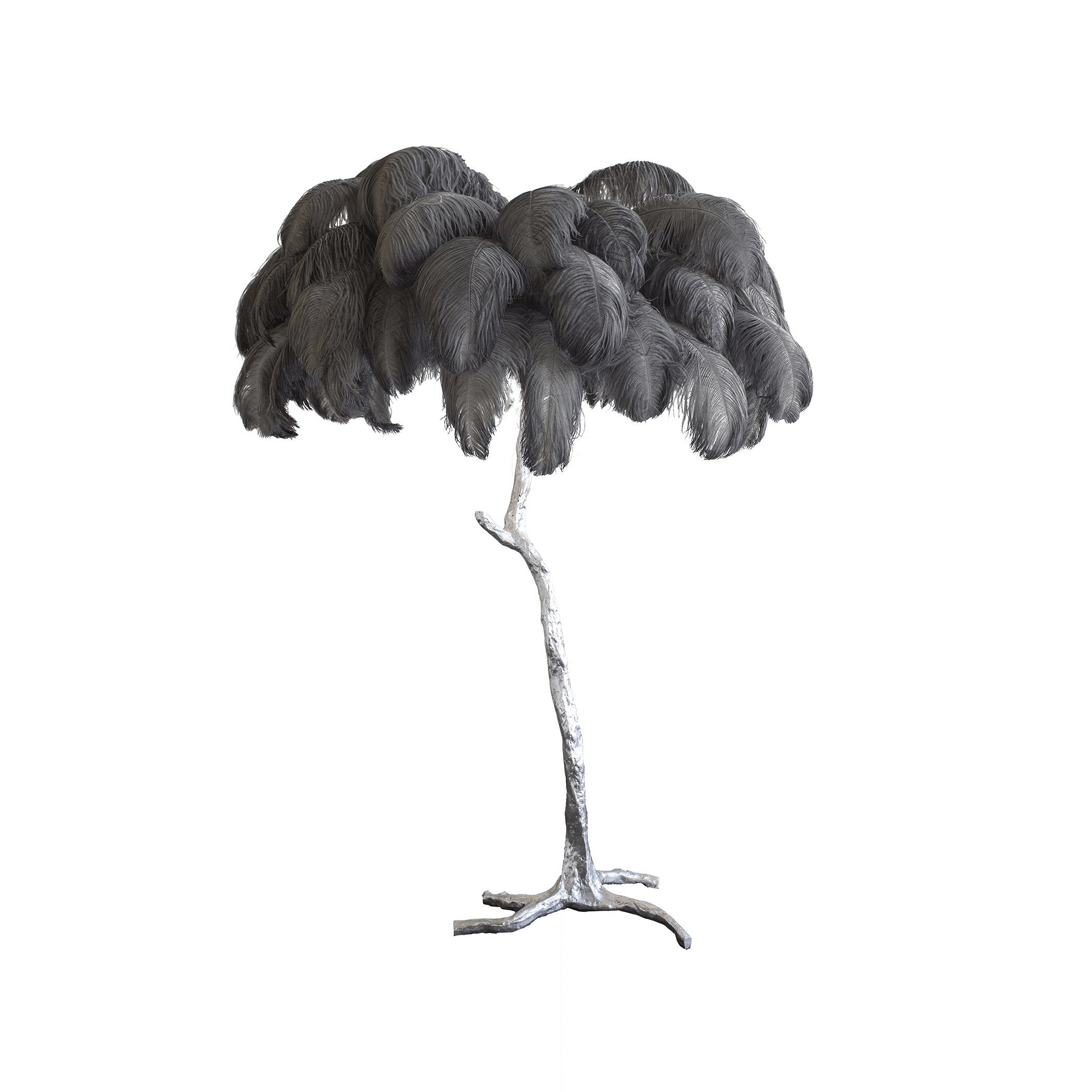 Selis Feather Brass Floor Lamp - Letslighting
