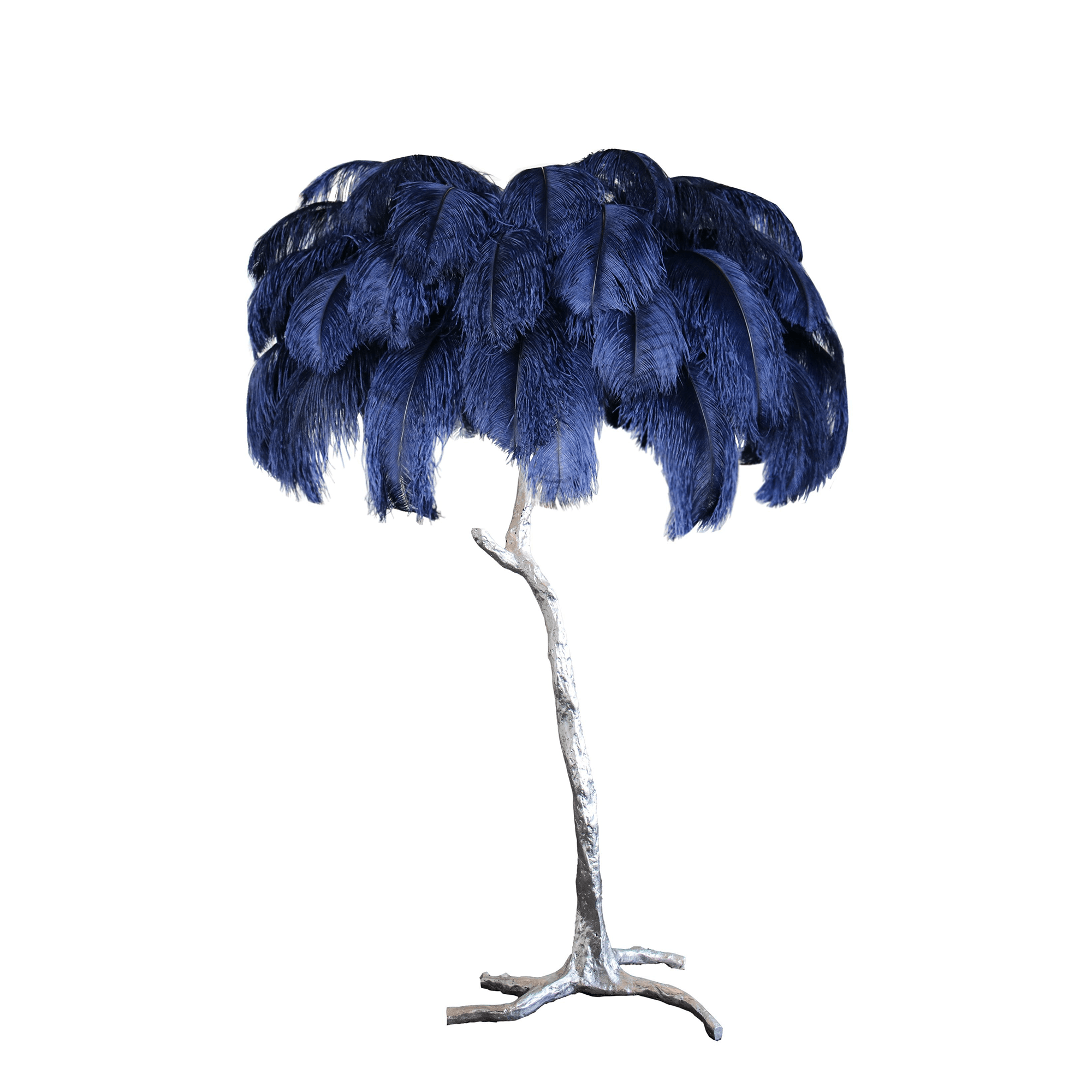 Selis Feather Brass Floor Lamp - Letslighting