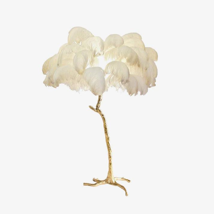 Selis Feather Brass Floor Lamp - Letslighting