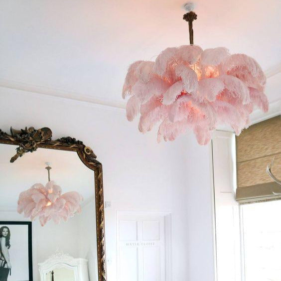 O'Moore Luxury Ostrich Feather Chandelier - Letslighting