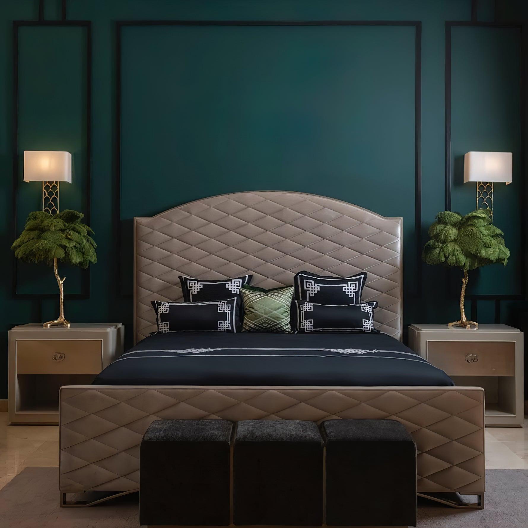 Zephyan Brass Feather Elegant Table Lamp - Letslighting