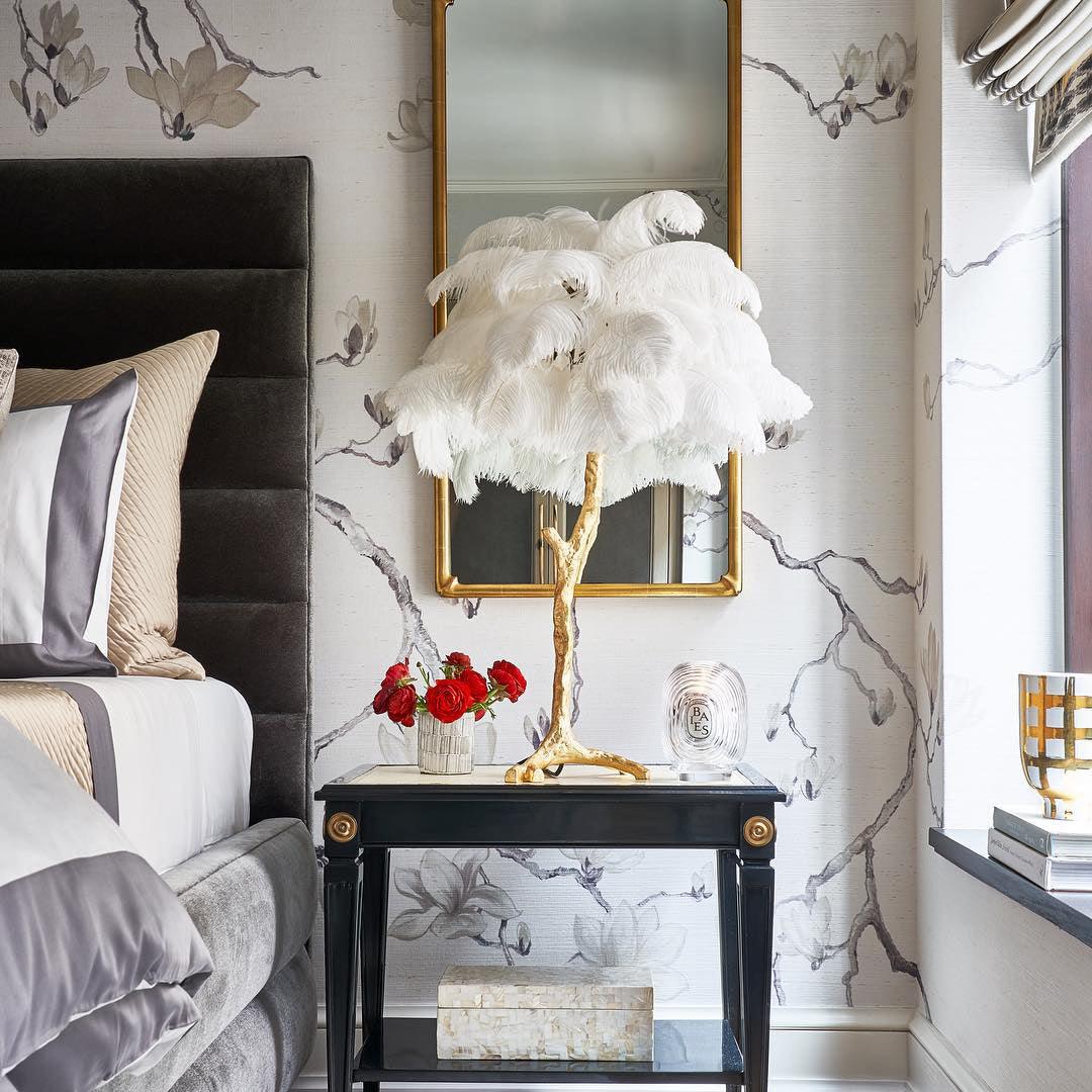 Zephyan Brass Feather Elegant Table Lamp - Letslighting